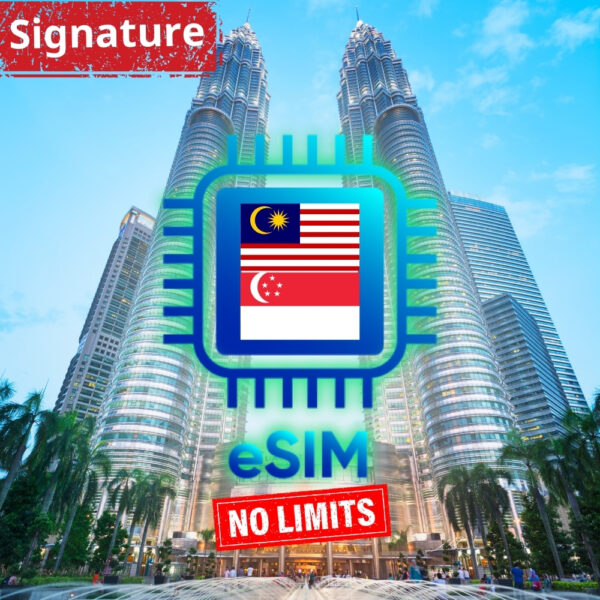 eSIM Singapore và Malaysia gói vô hạn