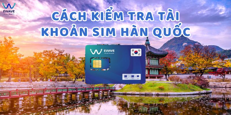 Cách kiểm tra tài khoản sim Hàn Quốc.