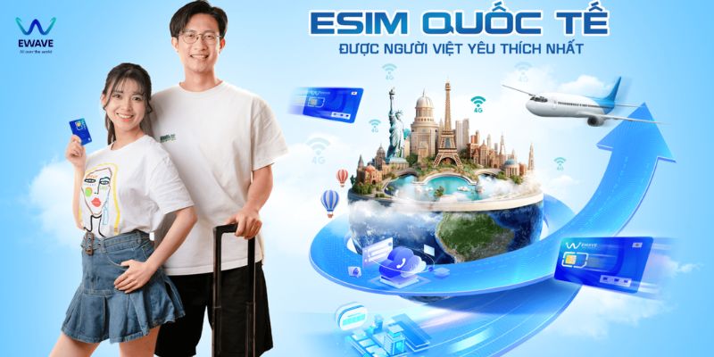 Trải nghiệm mua sắm eSIM với nhiều ưu đãi tại eWave